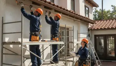 Plumber repairing a leak in Long Beach, CA for plumbing repair service