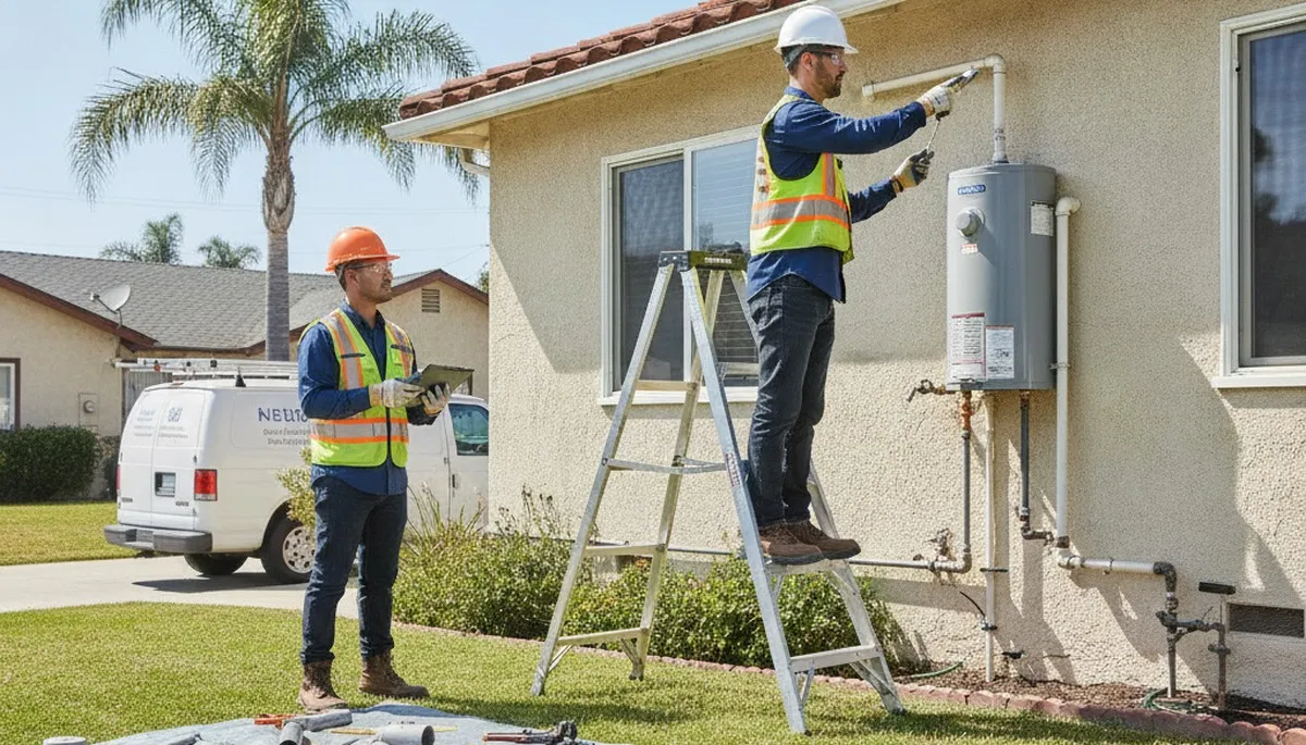 Plumber repairing a pipe in Long Beach, CA for reliable residential plumbing service