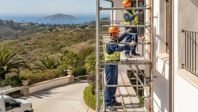 Long Beach, CA plumber repairing a plumbing leak for a local residential service call