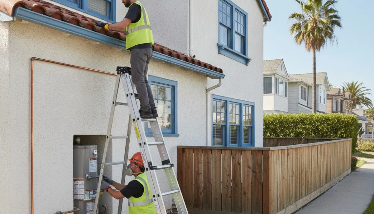Long Beach, CA plumber repairing a sink for residential plumbing service
