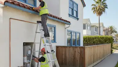 Long Beach, CA plumber repairing a sink for residential plumbing service