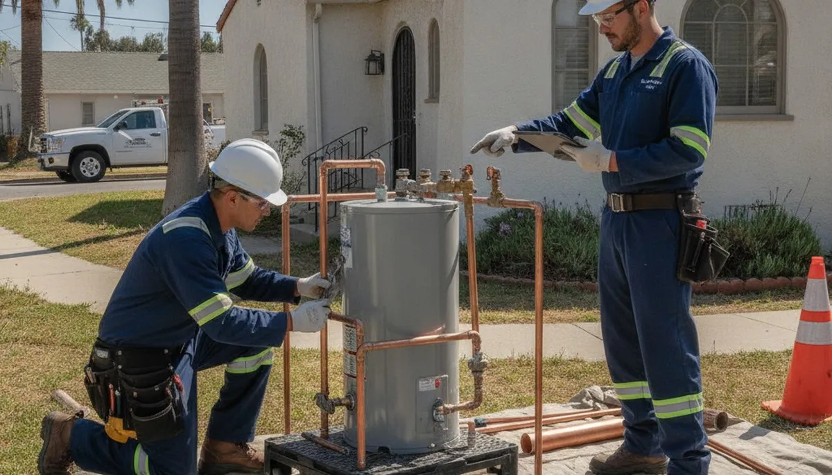 Plumbing repair technician serving Long Beach, CA with professional local repair services