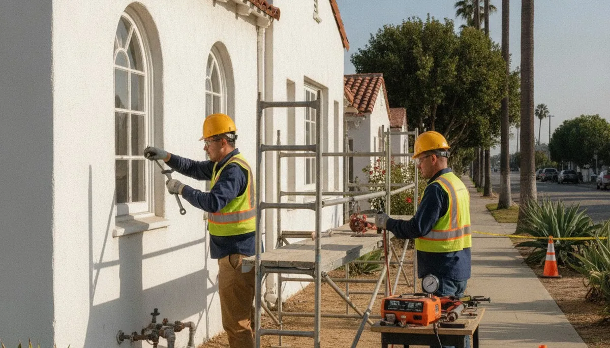 Long Beach, CA plumbing repair service truck for leak repairs and emergency plumbing calls