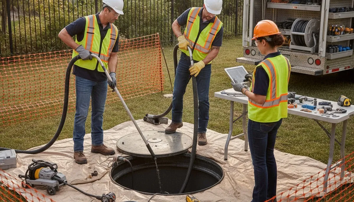 Septic repair service in Long Beach, CA for residential plumbing system maintenance